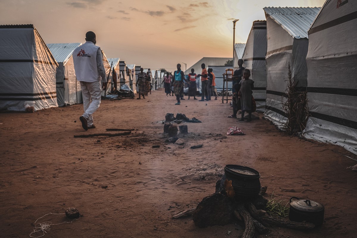 Agriculture, Conflict, COVID-19, Food Shortage, IDP Camp, Internally Displaced Person, Malaria, MSF Logo, MSF Staff, Primary Healthcare, Temporary Shelter